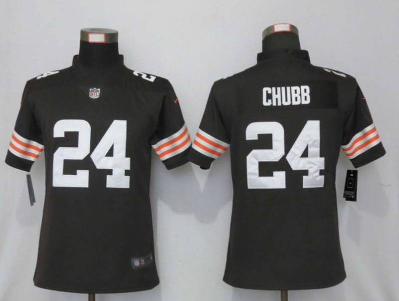 Women Nike Cleveland Browns 24 Chubb Brown Vapor Limited Jersey,We sell and wholesale Women Nike Cleveland Browns 24 Chubb Brown Vapor Limited Jersey on line form chian!